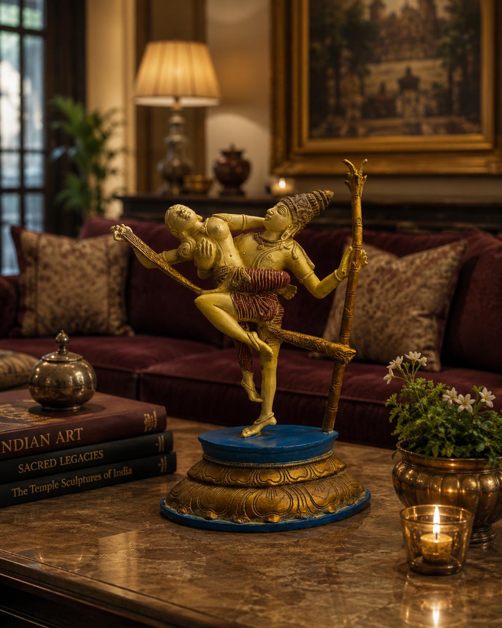 Rathi Manmathan Brass Sculpture | Handcrafted Indian Heritage Art | Cocuze