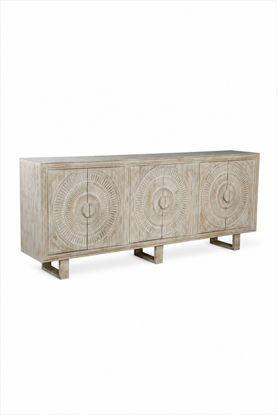 Aurelia Carved Wooden Console Table