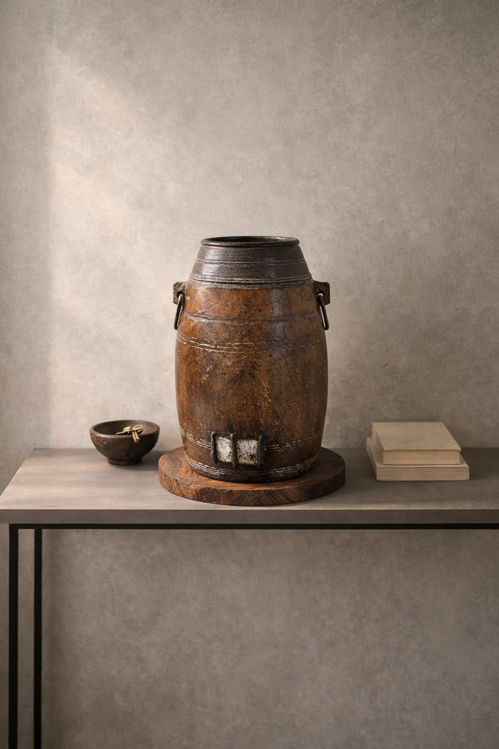 Rustic Wooden Vase – Katha