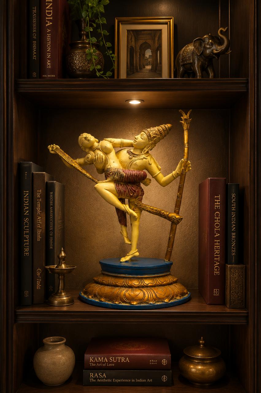 Rathi Manmathan Brass Sculpture | Handcrafted Indian Heritage Art | Cocuze