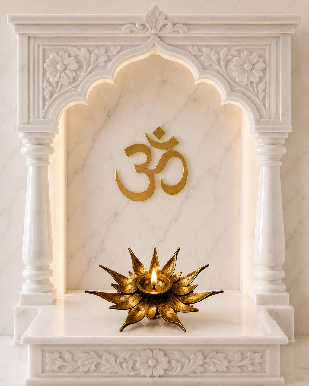 Blooming Lotus Brass Diya I Where Rituals Bloom