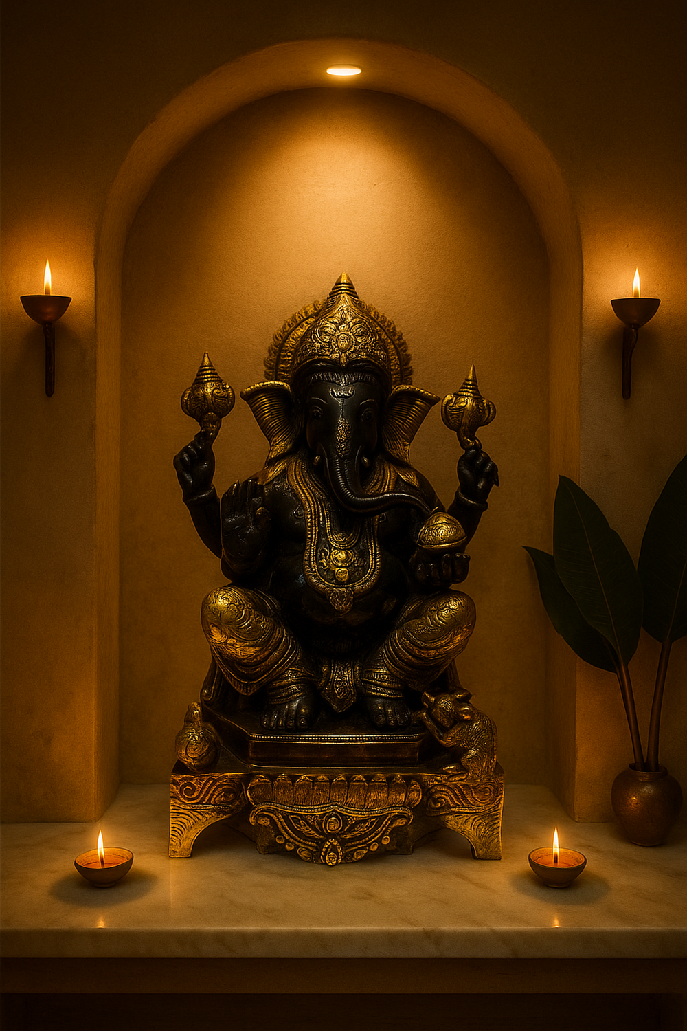 Classic Ganesha – Noir