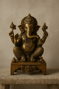 Classic Ganesha – Satin Gold