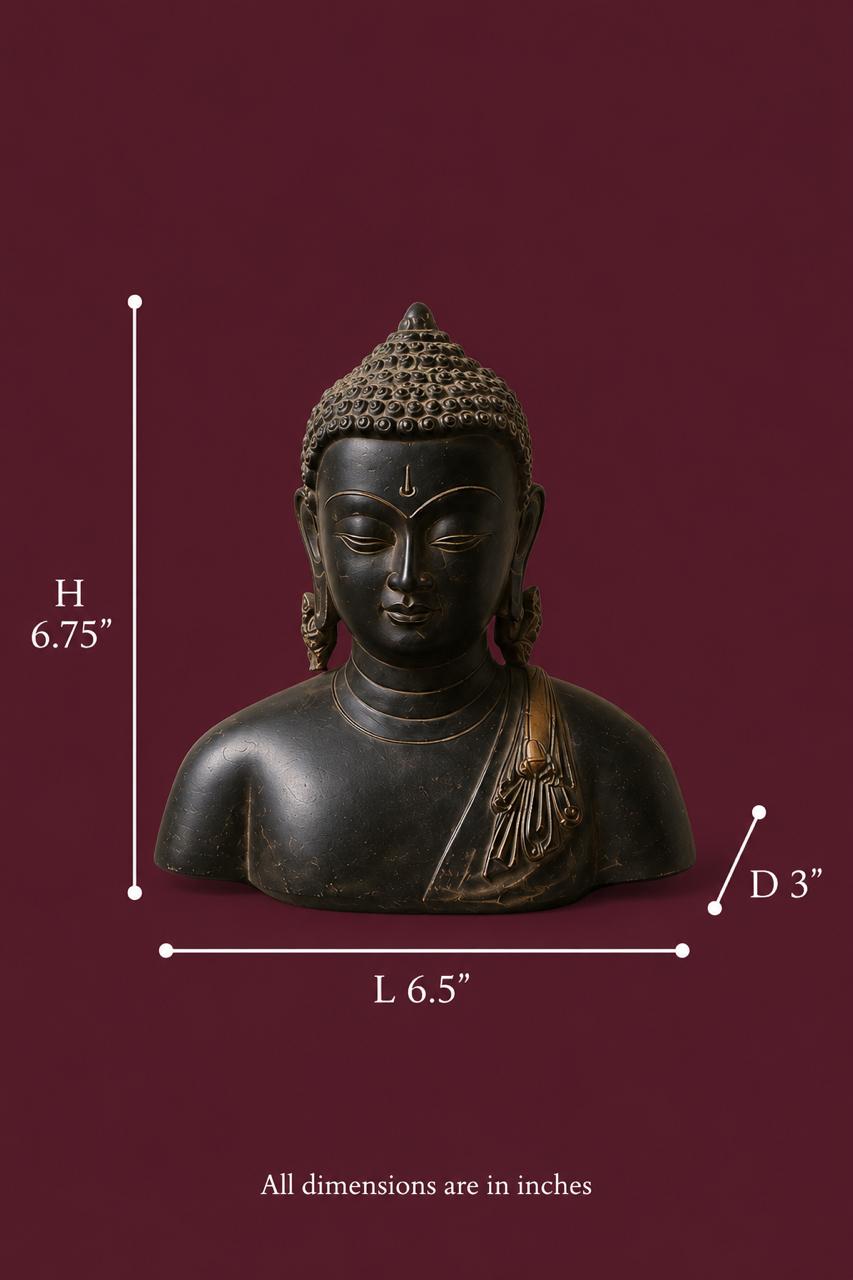 Shanti Buddha Bust