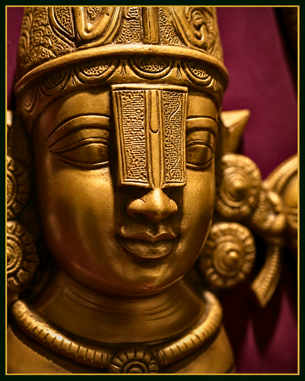 Lord  Venkateswara Brass Wall Panel