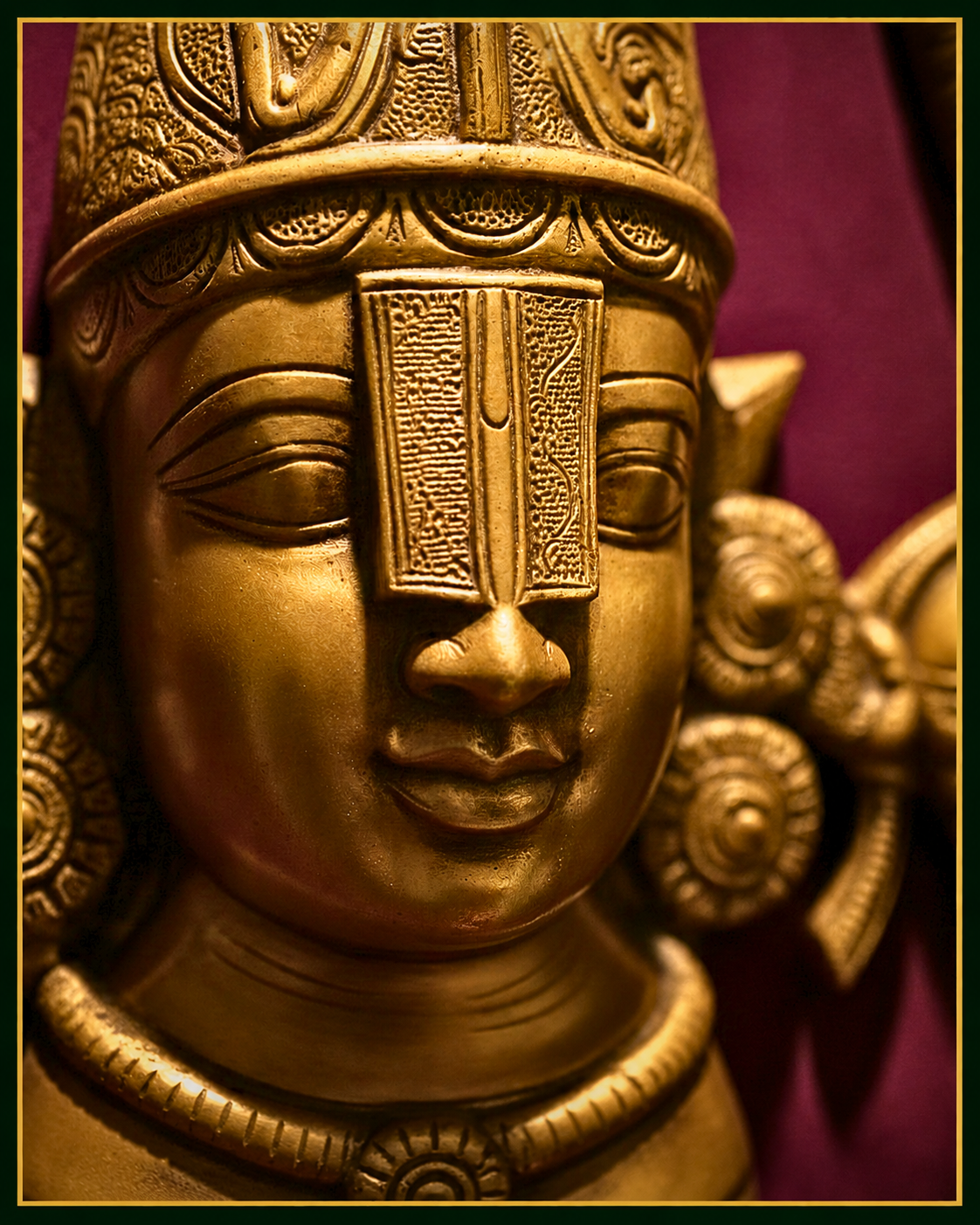 Lord  Venkateswara Brass Wall Panel