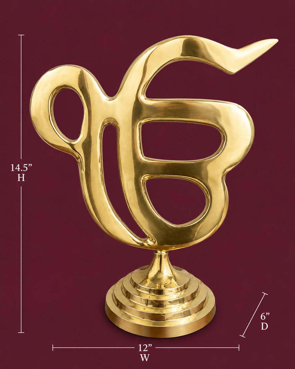 Ek Onkar Blessing Sculpture in Brass