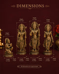 Ram Darbar in Antique Silver Finish | Heirloom Devotional Sculpture Set