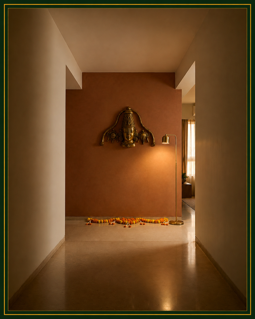 Lord  Venkateswara Brass Wall Panel