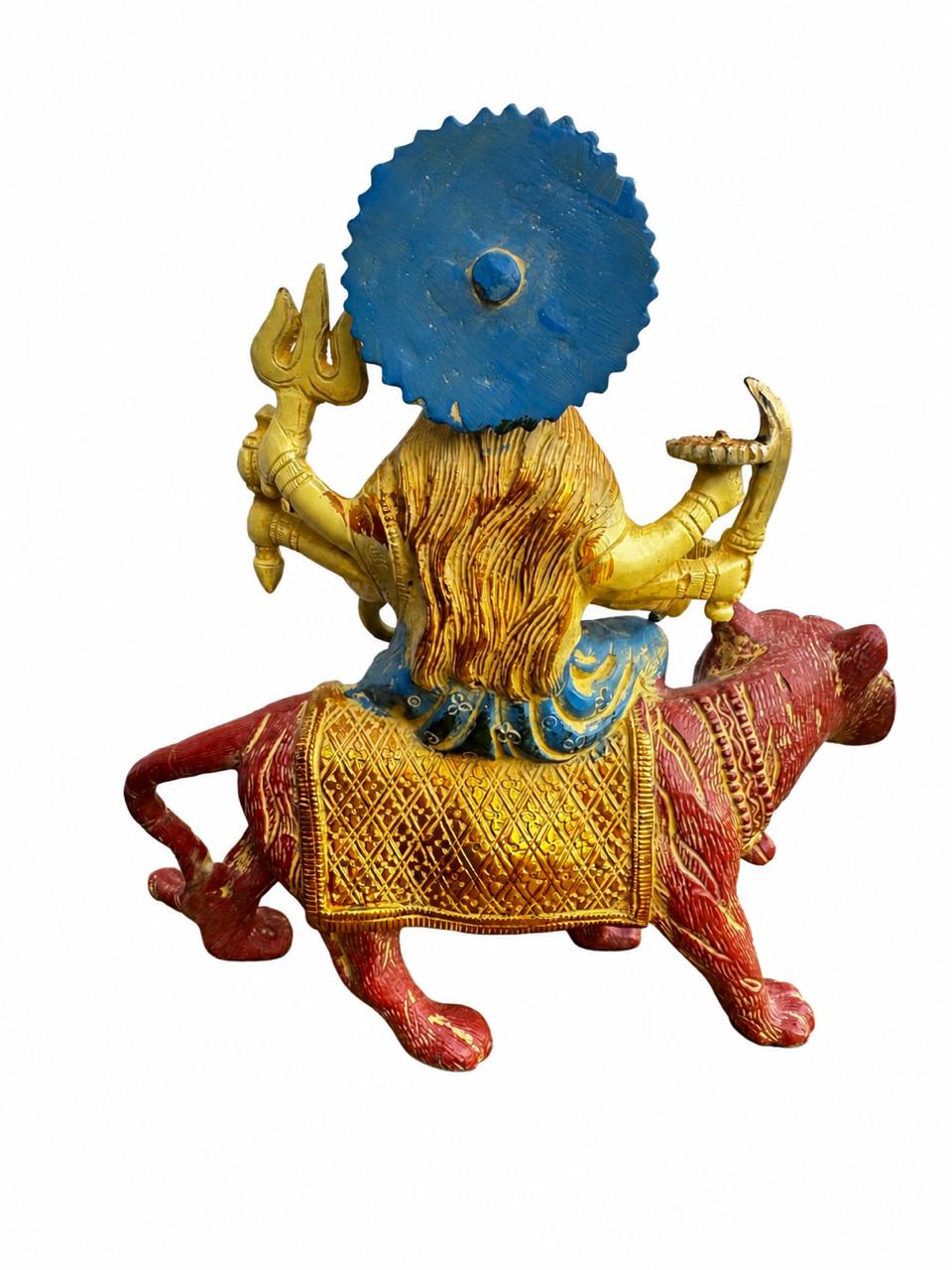 The Eternal Shakti | Coloured Brass Sculpture