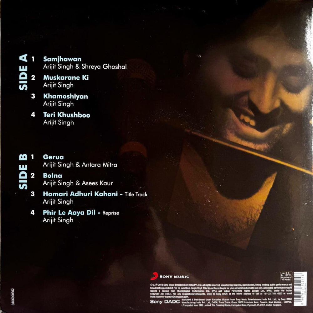 Greatest Hits Arijit Singh First Pressing