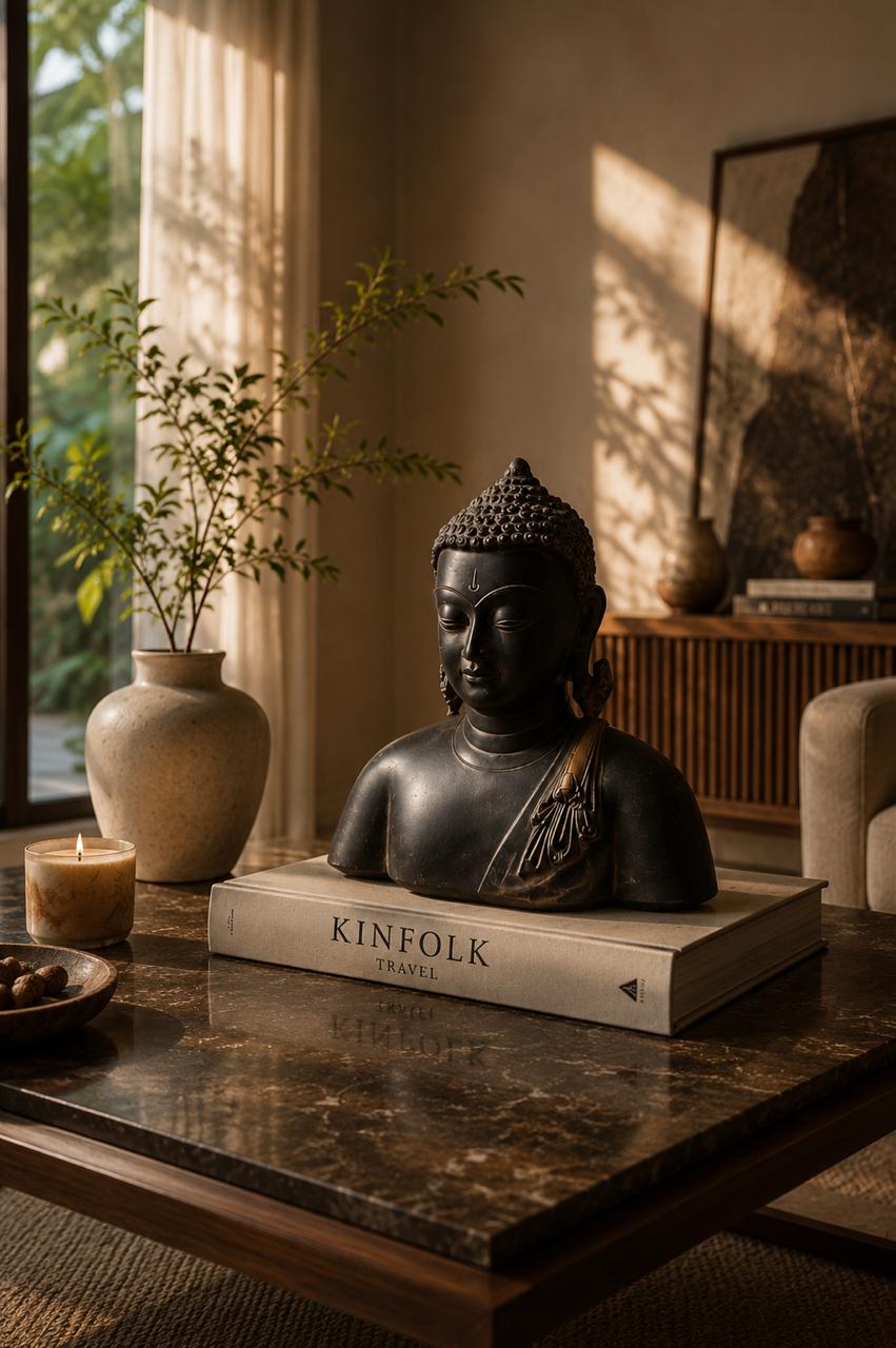Shanti Buddha Bust