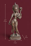 The Apsara Pair - Vintage Brass Sculptures