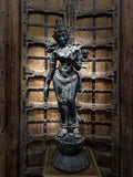 Goddess Shakti Balinese Sculpture in Bronze | 43-Inch Antique Finish Goddess Statue