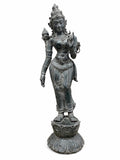 Goddess Shakti Balinese Sculpture in Bronze | 43-Inch Antique Finish Goddess Statue