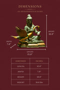 Handcrafted Buddha with Swan Bronze Sculpture | Luxury Spiritual Decor