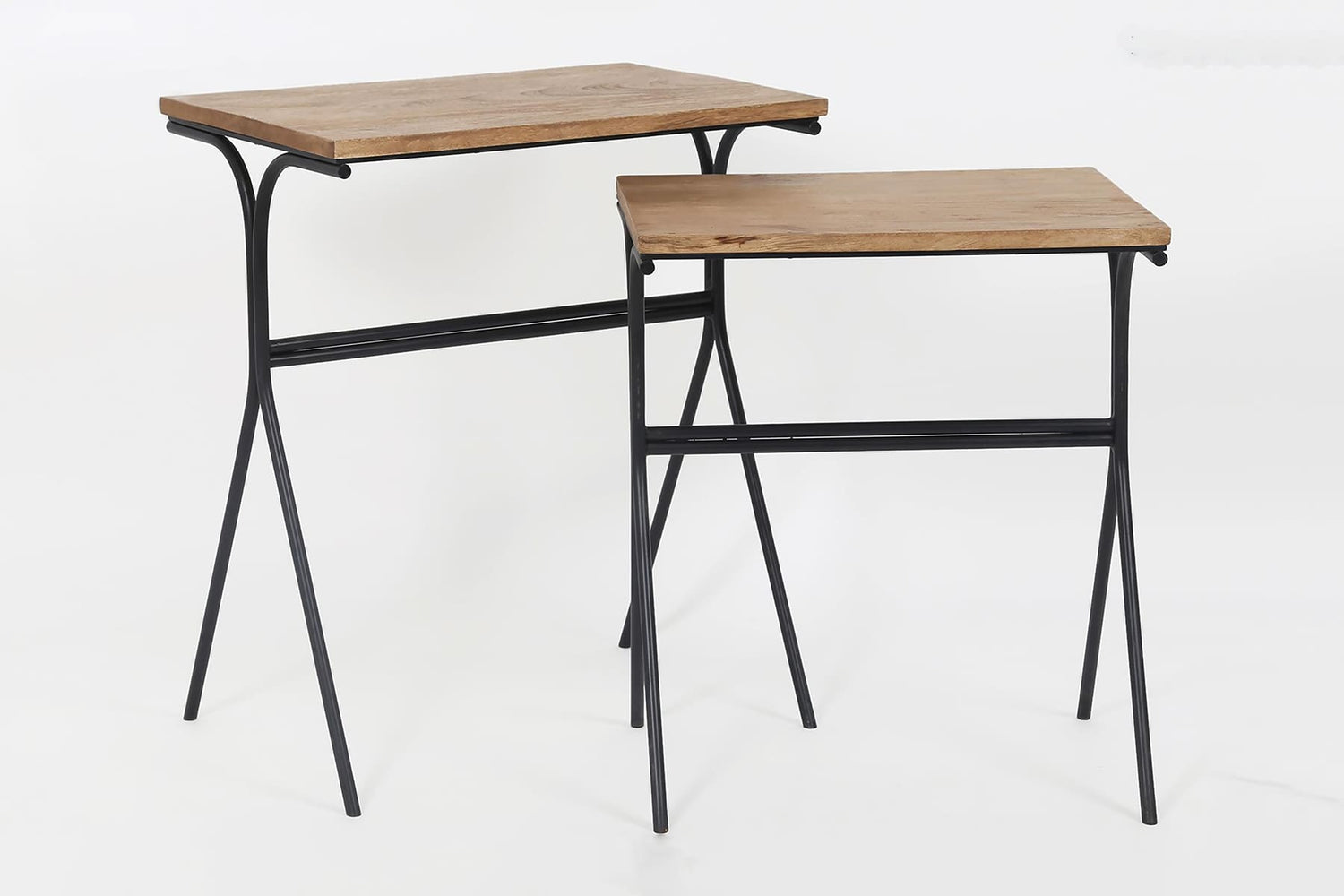 Kashi Wood & Iron Side Table