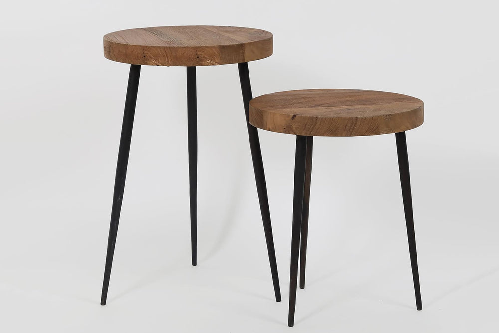 Narmada Wood & Iron Side Table