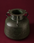Verdigris Etched Brass Heritage Vessel