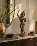 Vintage Apsara Sculpture – Celestial Dancer in 20 inches