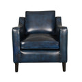 Fjord Lounge Genuine Leather Mid-Century Single Seater Sofa