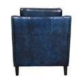 Fjord Lounge Genuine Leather Mid-Century Single Seater Sofa