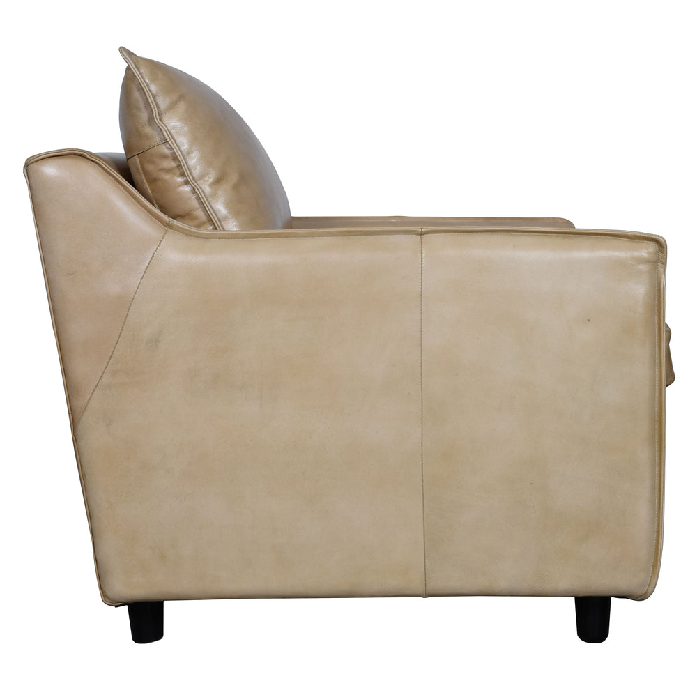 Dune Lounge Genuine Leather Mid-Century Single Seater Sofa