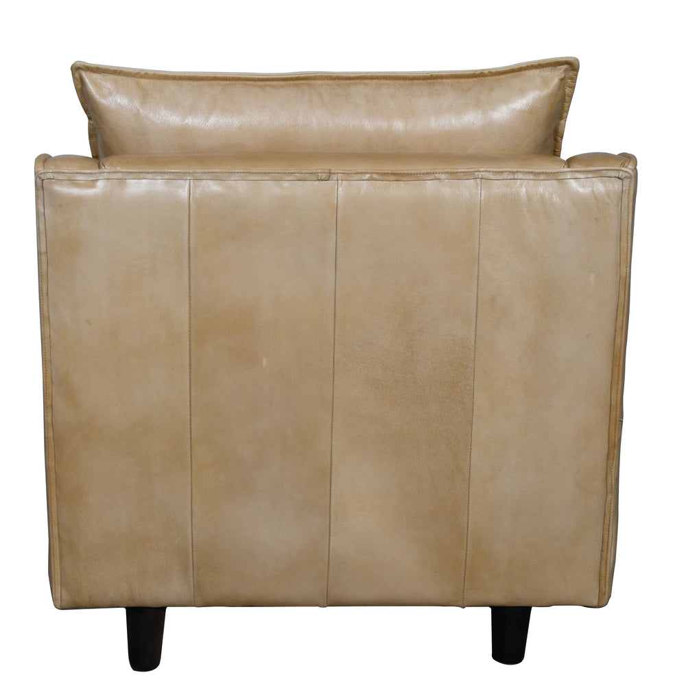 Dune Lounge Genuine Leather Mid-Century Single Seater Sofa