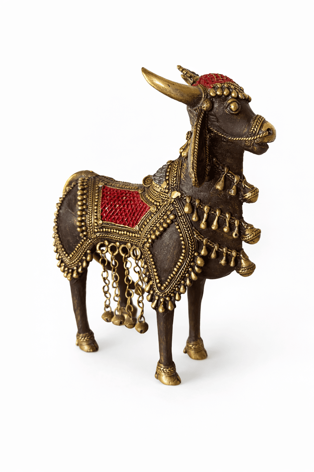 Dhokra Brass Royal Bull in Ornaments