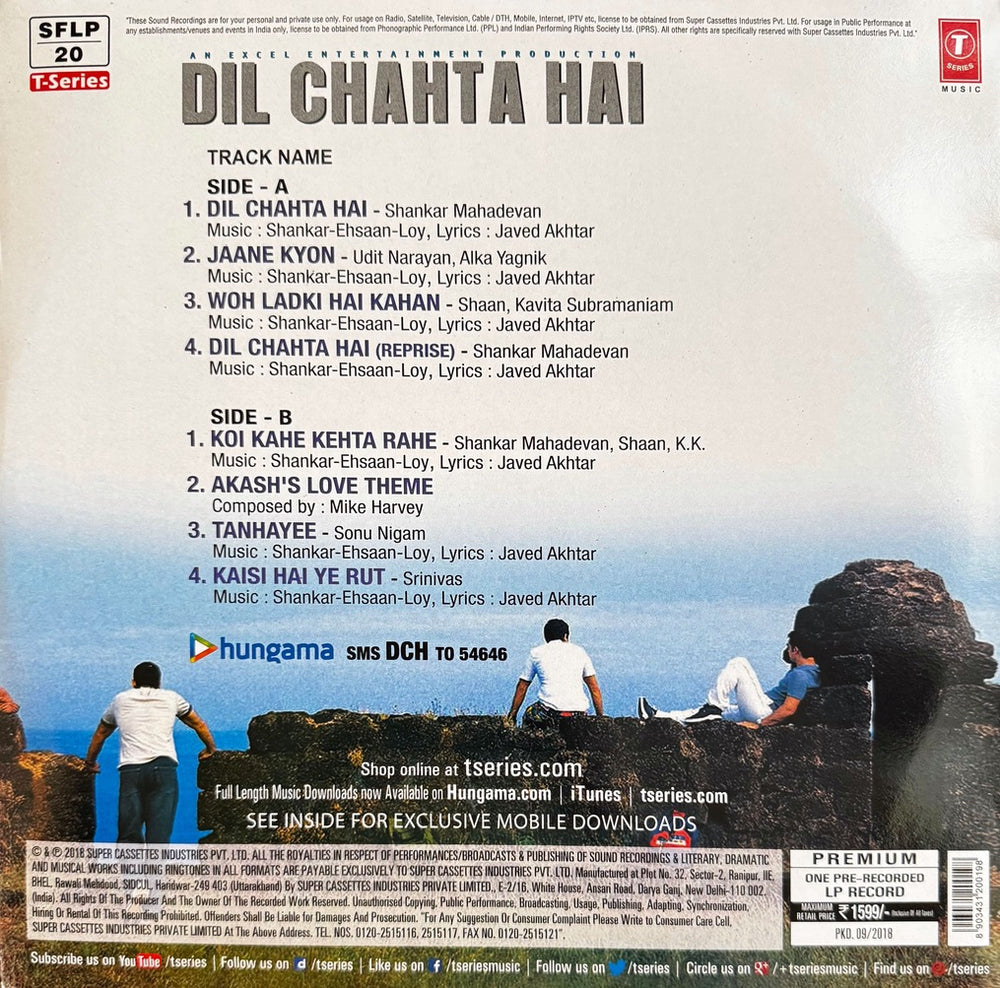 Dil Chahta Hai (First Pressing)