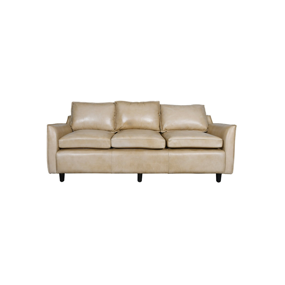 Dune Lounge Genuine Leather Mid-Century Three Seater Sofa