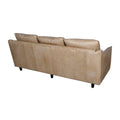 Dune Lounge Genuine Leather Mid-Century Three Seater Sofa