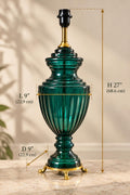 The Emerald Heirloom Brass Table Lamp (Arrives without Lamp Shade)