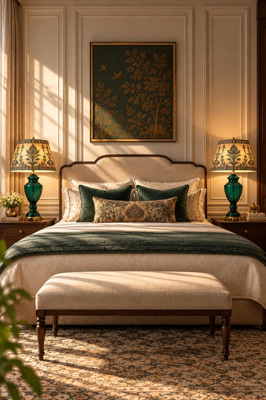 The Emerald Heirloom Brass Table Lamp (Arrives without Lamp Shade)