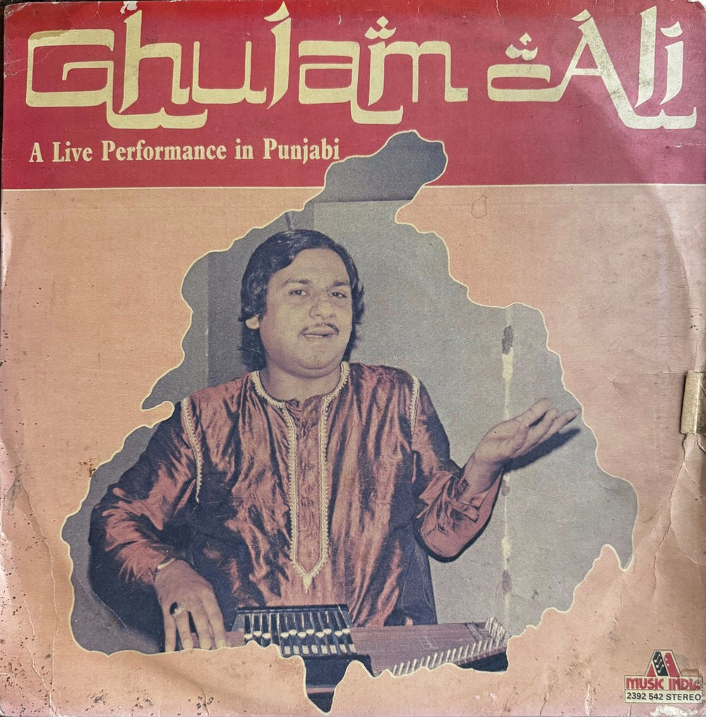Ghulam Ali - A Live Performance in Punjabi - Ghulam Ali LP Vinyl Record