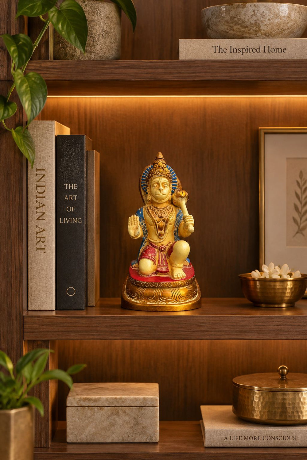 Golden Hanuman Ji Idol | Strength & Protection