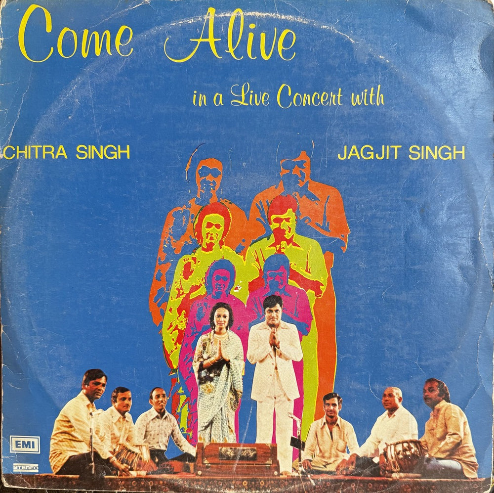 Jagjit Singh - Come Alive in a Live Concert - Jagjit Singh & Chitra Singh LP Vinyl Record