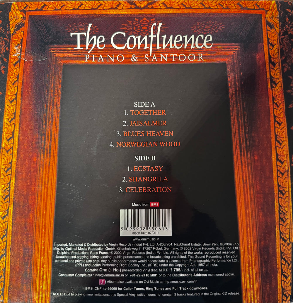 The Confluence - Piano & Santoor LP Record