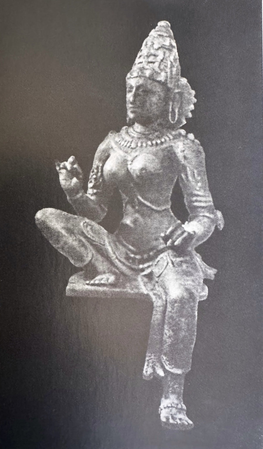 Chola Parvati in Lalitasana – Antique Red (Inspired by Early Chola bronzes of Parvati, circa 1000 A.D.)