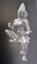 Chola Parvati in Lalitasana – Antique Red (Inspired by Early Chola bronzes of Parvati, circa 1000 A.D.)