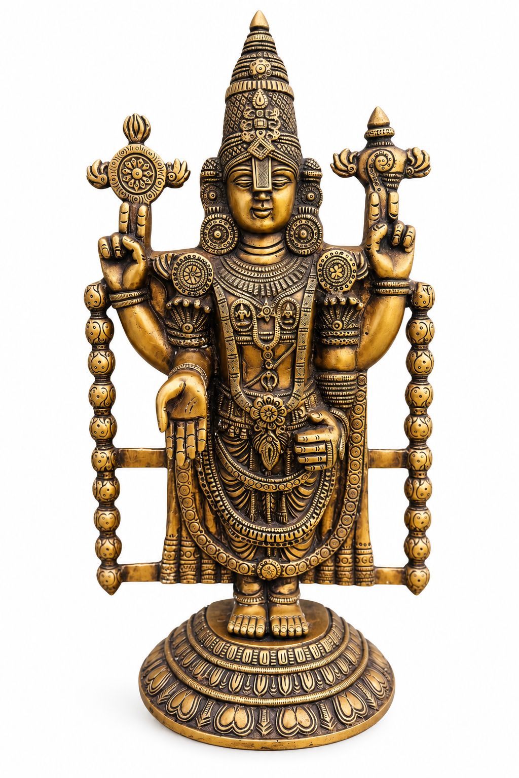 LORD VENKATESWARA SHELF AND WALL PANEL IN BRASS