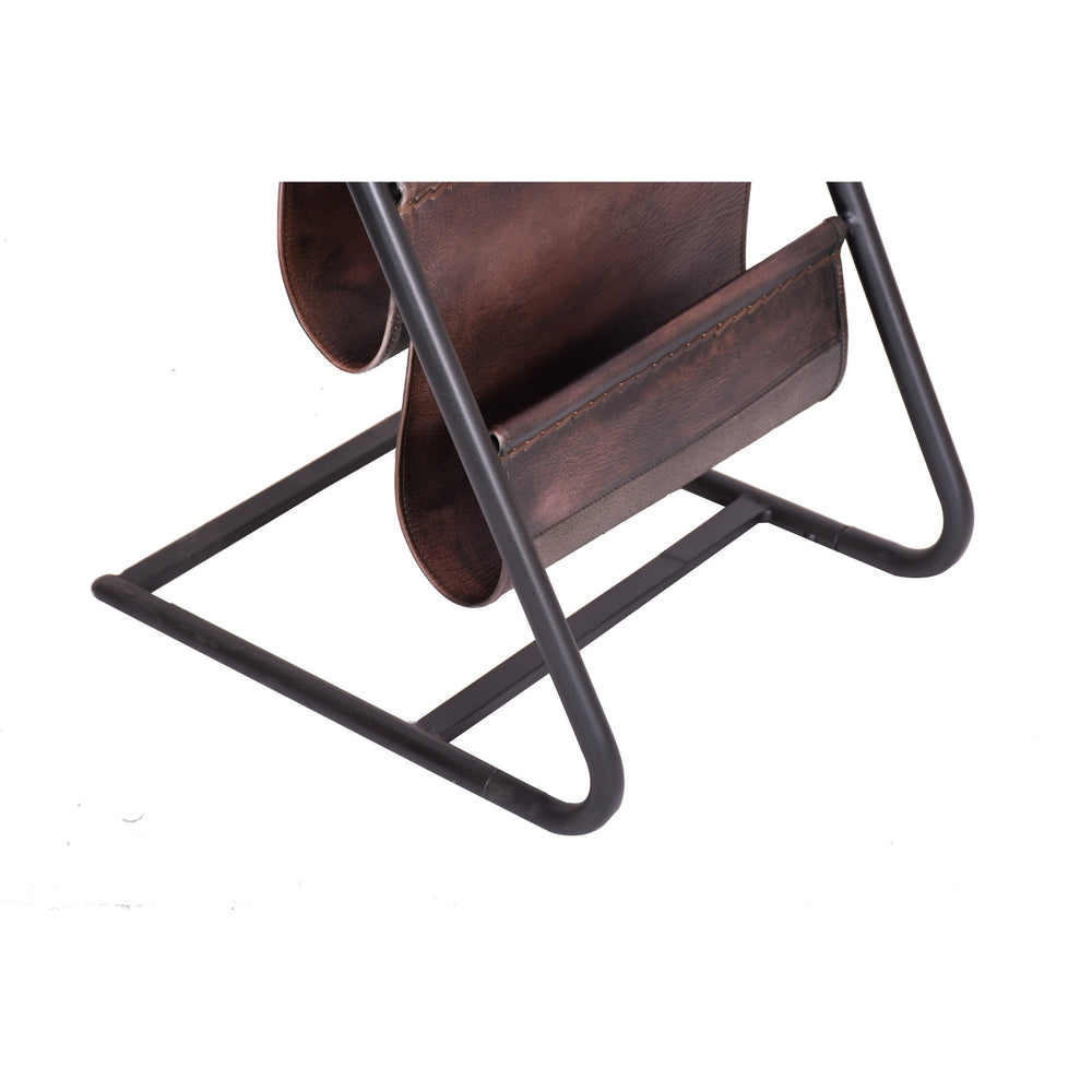 Linea Genuine Leather Iron Magazine Holder