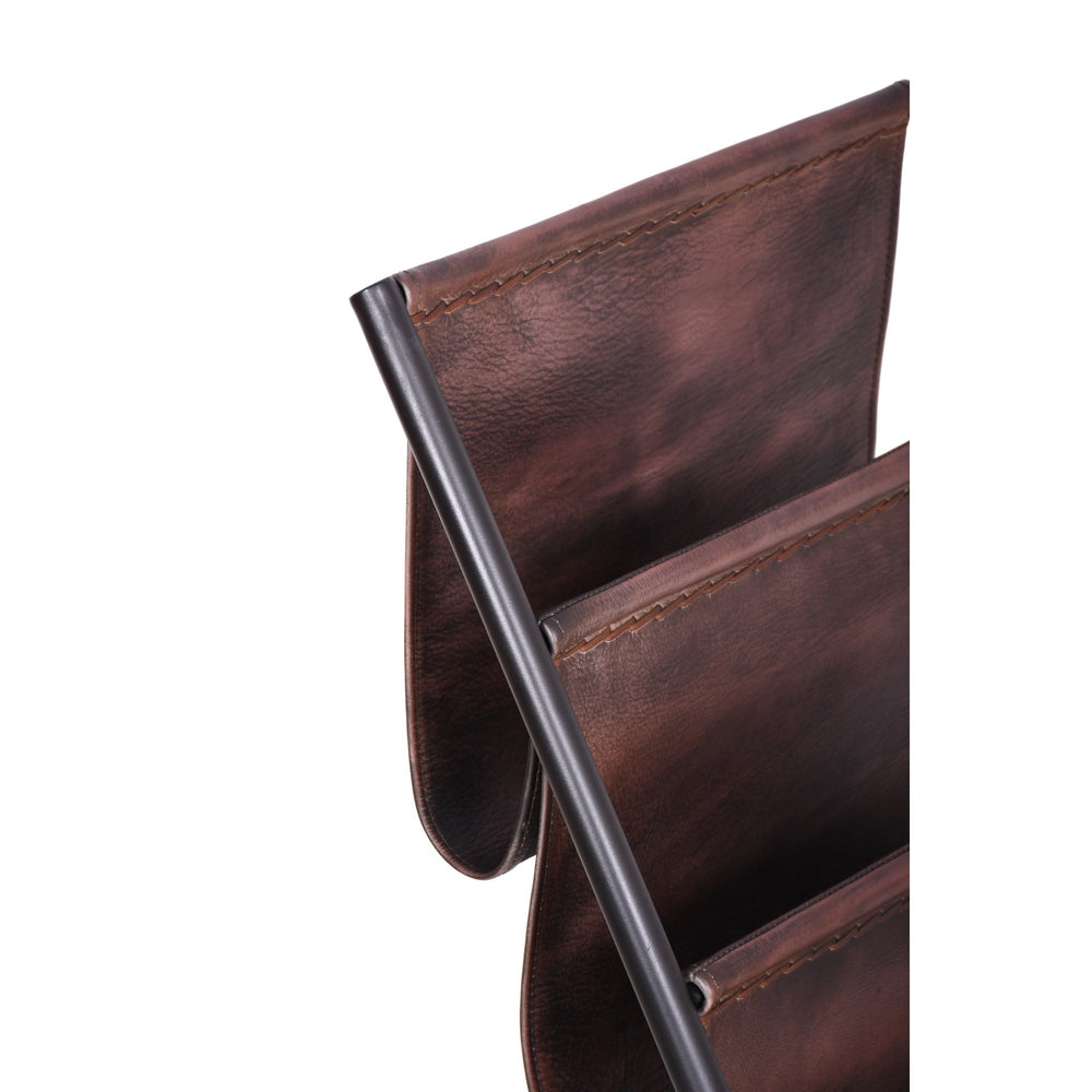 Linea Genuine Leather Iron Magazine Holder