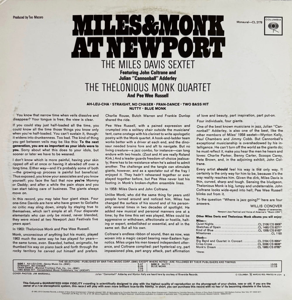 Miles & Monk at Newport