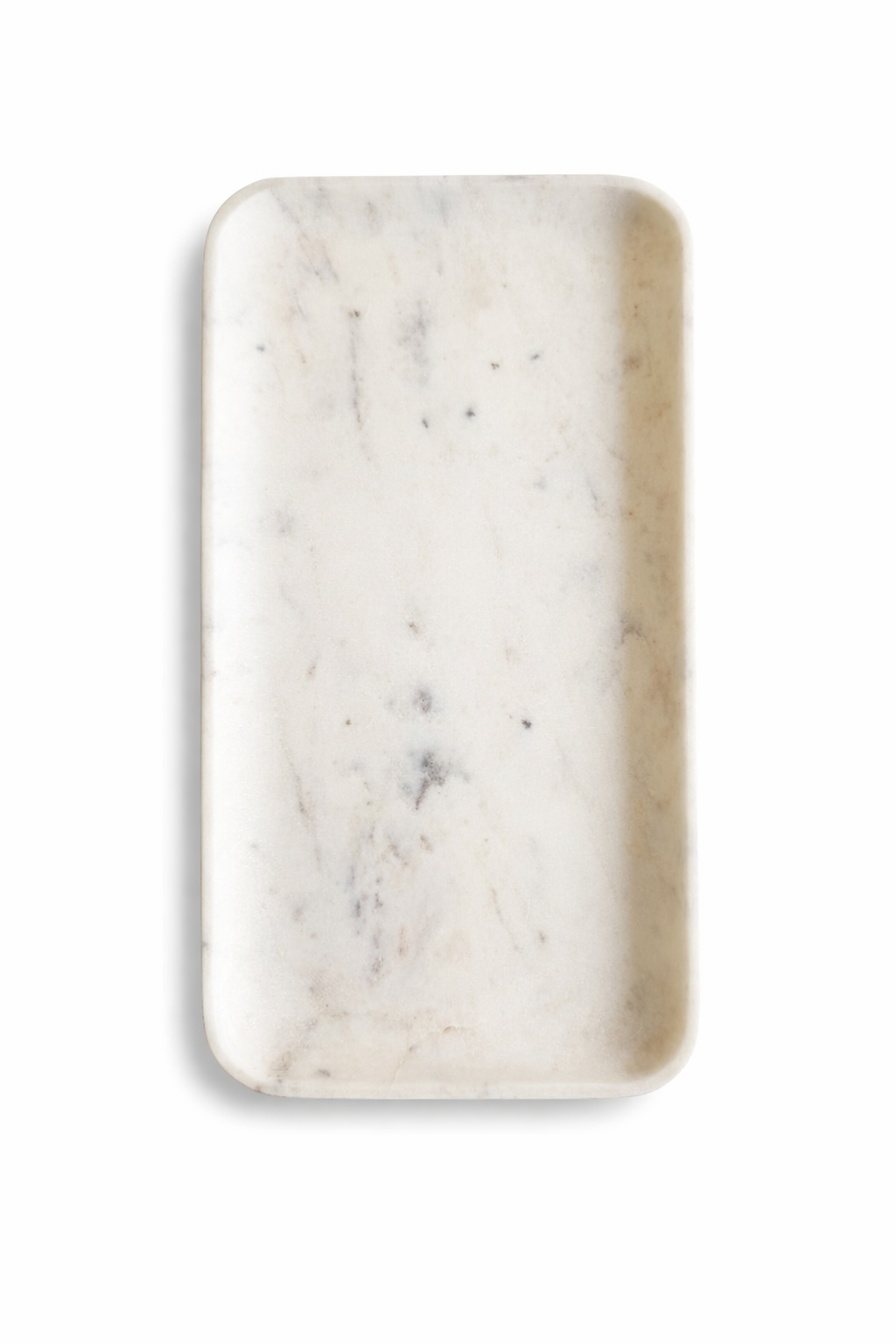 White Multipurpose Marble Tray for Hosting