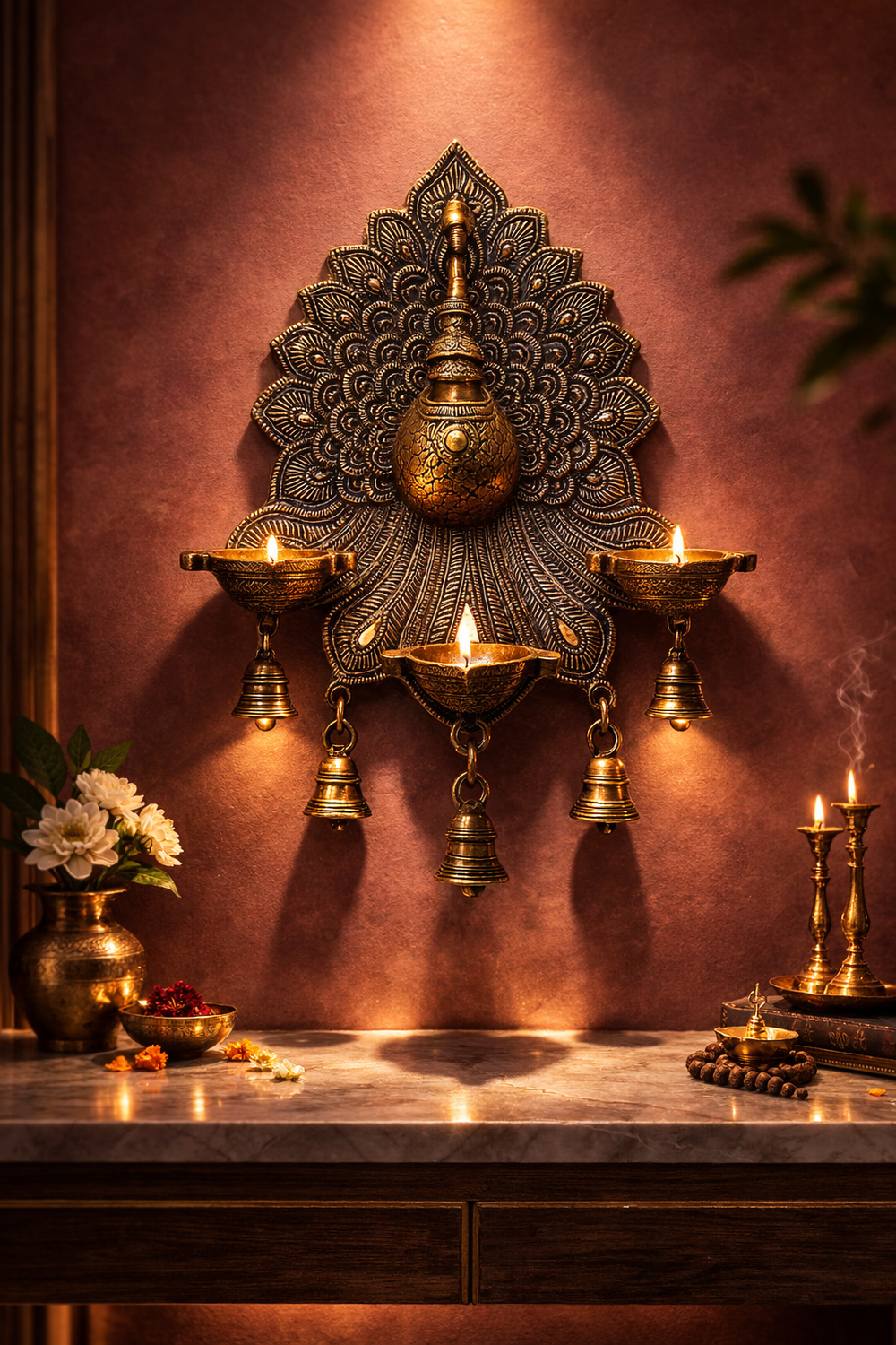 Mayur Jyoti Wall Lamp