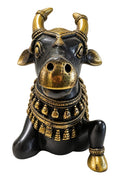 Carved Nandi in Black Brass