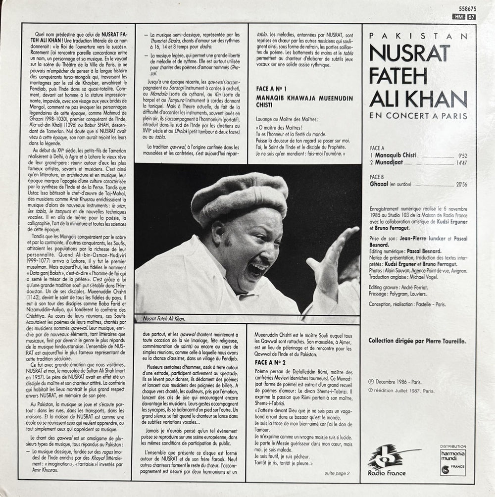 Nusrat Fateh Ali Khan - En Concert in Paris