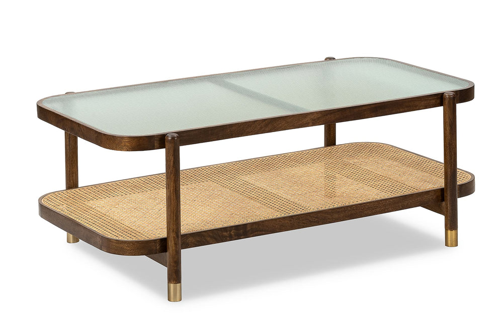 Jodhpur Sheesham & Rattan Coffee Table