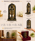 Ram Lalla Idol for Home Temple | Premium Lord Rama Statue in Brass in Black & Gold Finish